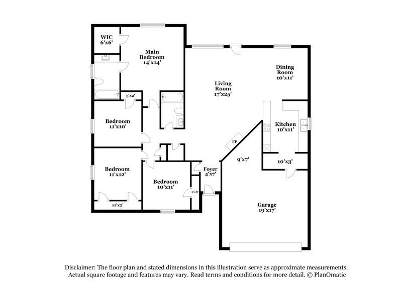 2,165/Mo, 6401 Peggy Dr Fort Worth, TX 76133 Floor Plan View