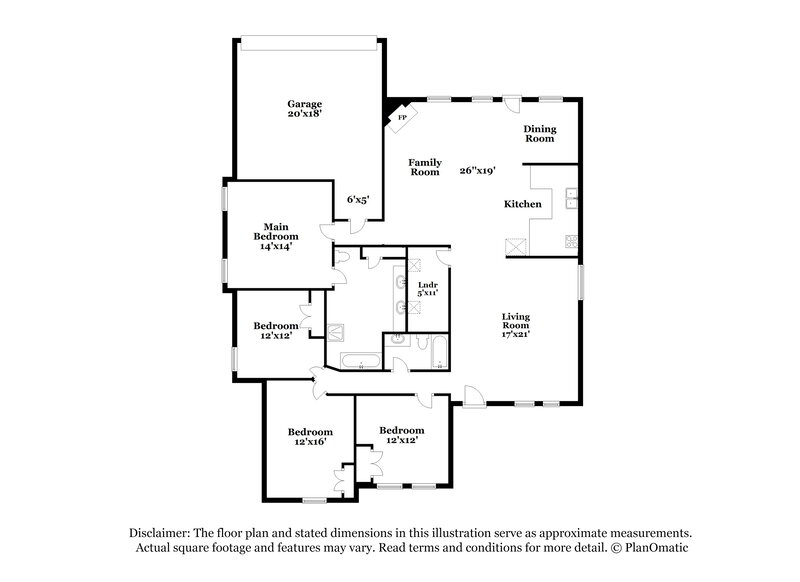 2,500/Mo, 1407 Gentle Rain Dr Lancaster, TX 75134 Floor Plan View