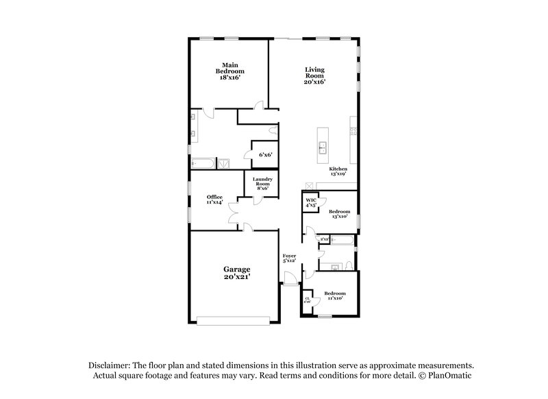2,625/Mo, 1809 Sheffield Pl Fort Worth, TX 76112 Floor Plan View