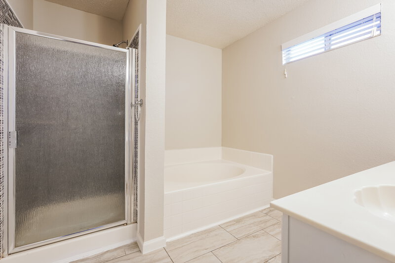 2,260/Mo, 8712 Cove Meadow Ln Fort Worth, TX 76123 Main Bathroom View