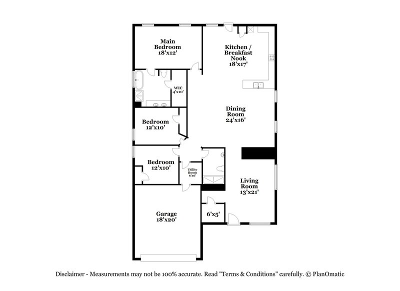 2,000/Mo, 2412 Castle Pines Dr Burleson, TX 76028 Floor Plan View