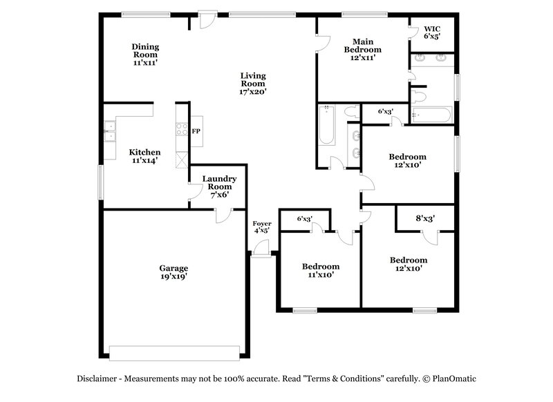 2,255/Mo, 916 Richards Dr Cedar Hill, TX 75104 Floor Plan View