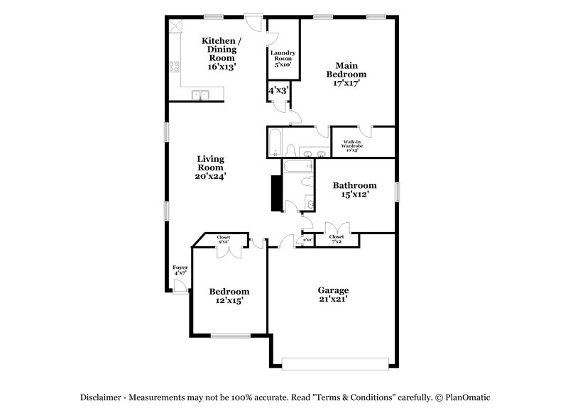 1,885/Mo, 5213 Bedfordshire Dr Fort Worth, TX 76135 Floor Plan View
