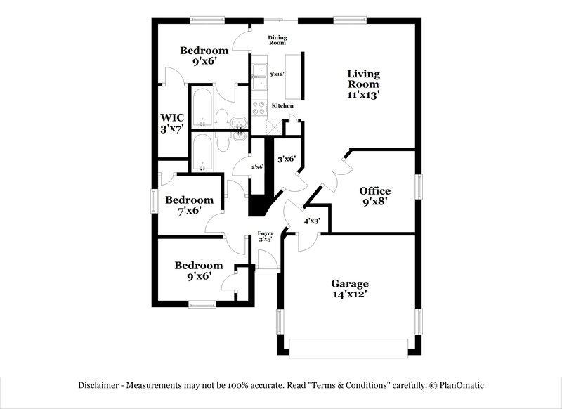 2,200/Mo, 1617 Columbia Dr Glenn Heights, TX 75154 Floor Plan View