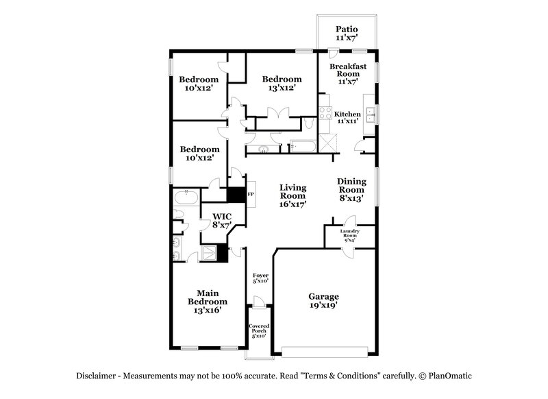 2,405/Mo, 920 Cruise St Denton, TX 76207 Floor Plan View