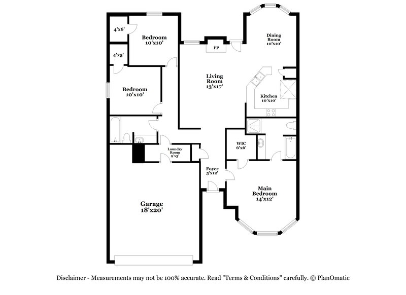 2,165/Mo, 2110 Oak Tree Dr Denton, TX 76209 Floor Plan View