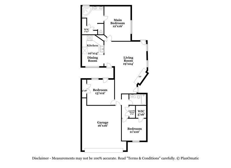 1,970/Mo, 10312 Lone Pine Ln Fort Worth, TX 76108 Floor Plan View