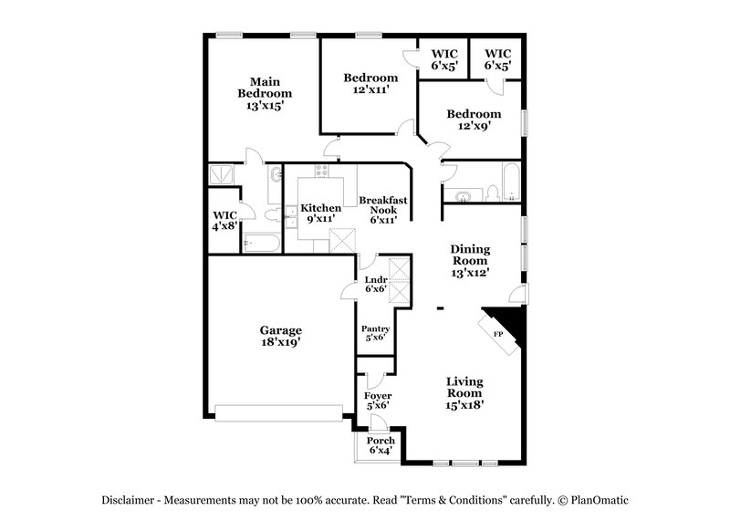 2,310/Mo, 6704 Clear Creek Dr Arlington, TX 76001 Floor Plan View