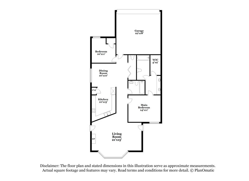 2,095/Mo, 1329 Planters Rd Mesquite, TX 75149 Floor Plan View