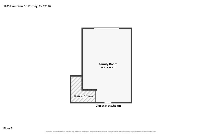 2,135/Mo, 1203 Hampton Dr Forney, TX 75126 Floor Plan View 2