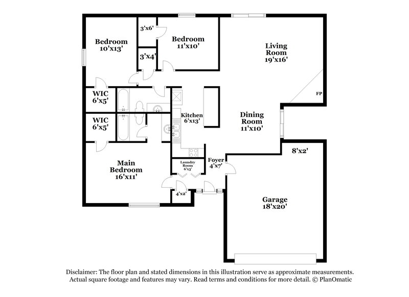 2,155/Mo, 3601 Landers Ln Arlington, TX 76014 Floor Plan View