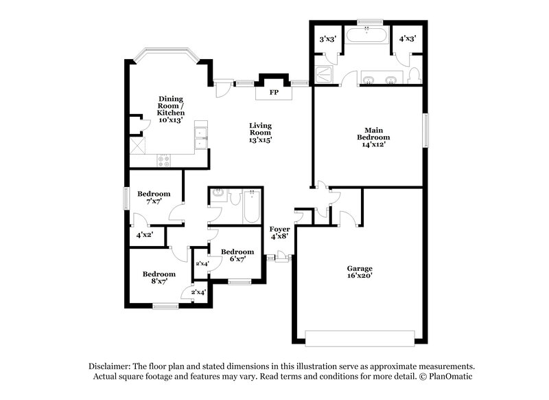 2,455/Mo, 105 Marquette St Forney, TX 75126 Floor Plan View