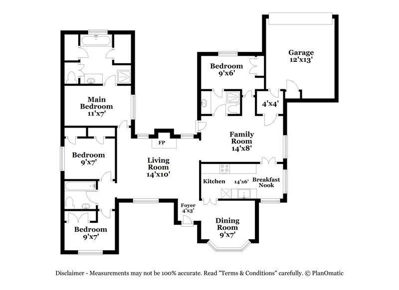 2,560/Mo, 704 Fox Glen Rd Lancaster, TX 75146 Floor Plan View