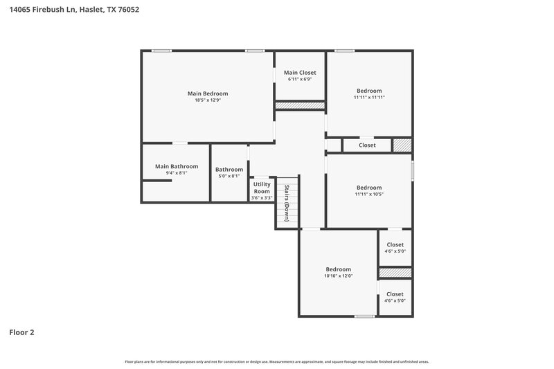 2,160/Mo, 14065 Firebush Ln Haslet, TX 76052 Floorplan View 2