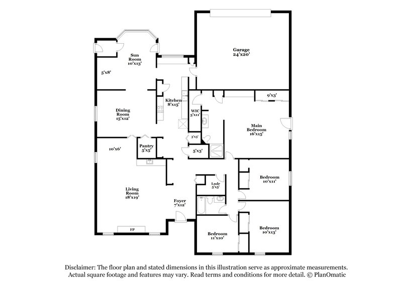 2,320/Mo, 2210 Proctor Dr Carrollton, TX 75007 Floorplan View