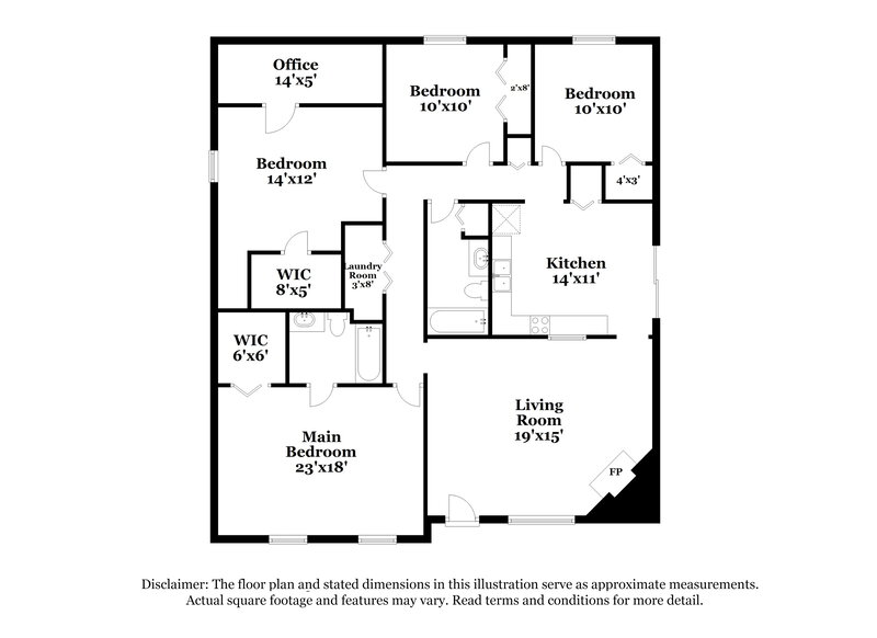 2,435/Mo, 1929 Palo Duro Dr Garland, TX 75040 Floor Plan View