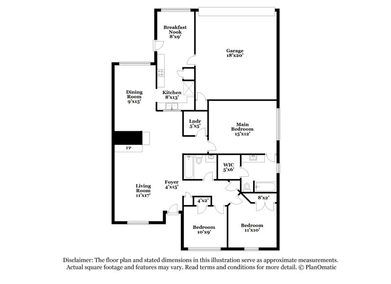 1,980/Mo, 514 Sims Dr Cedar Hill, TX 75104 Floorplan View