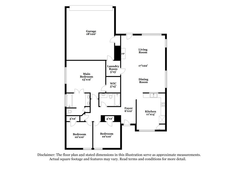 2,470/Mo, 838 Weaver St Cedar Hill, TX 75104 Floor Plan View
