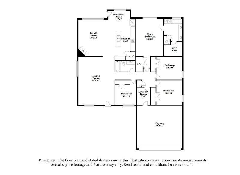 2,805/Mo, 825 Camelia Ct DeSoto, TX 75115 Floor Plan View