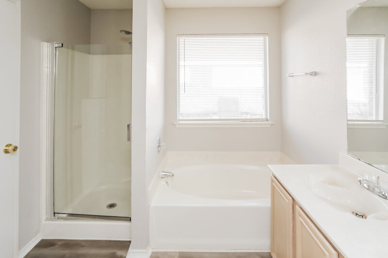 1,910/Mo, 1016 Canterbury Trail DeSoto, TX 75115 Main Bathroom View