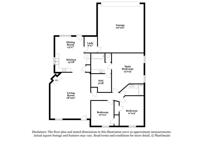 1,905/Mo, 1504 Taylor Dr Mesquite, TX 75149 Floorplan View