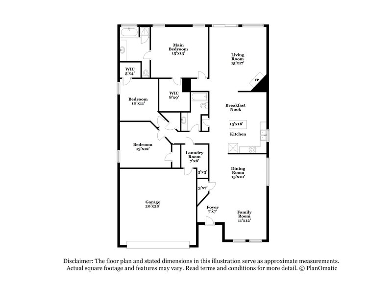 2,270/Mo, 1519 Columbia Dr Glenn Heights, TX 75154 Floor Plan View