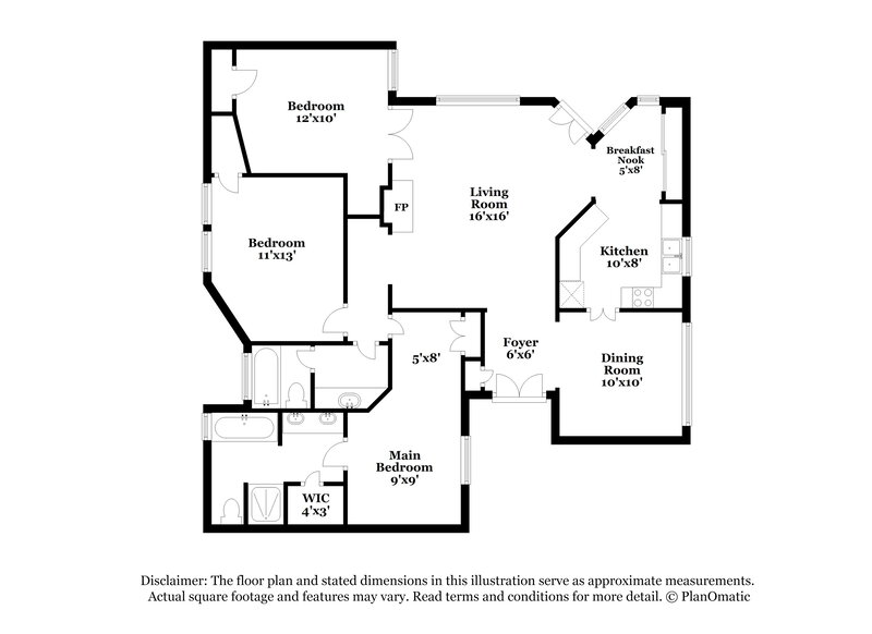 1,975/Mo, 5609 Winding Woods Trail Dallas, TX 75227 Floor Plan View