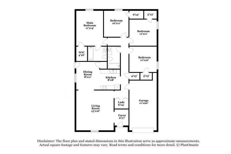 1,970/Mo, 4830 Jesus Maria Ct Dallas, TX 75236 Floor Plan View