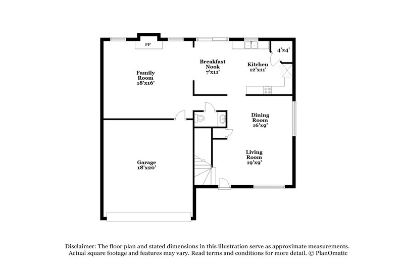 2,540/Mo, 7027 Glenshire Dr Arlington, TX 76002 Floorplan View