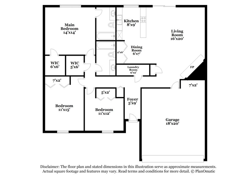 2,115/Mo, 702 Netherland Pl Arlington, TX 76017 Floor Plan View