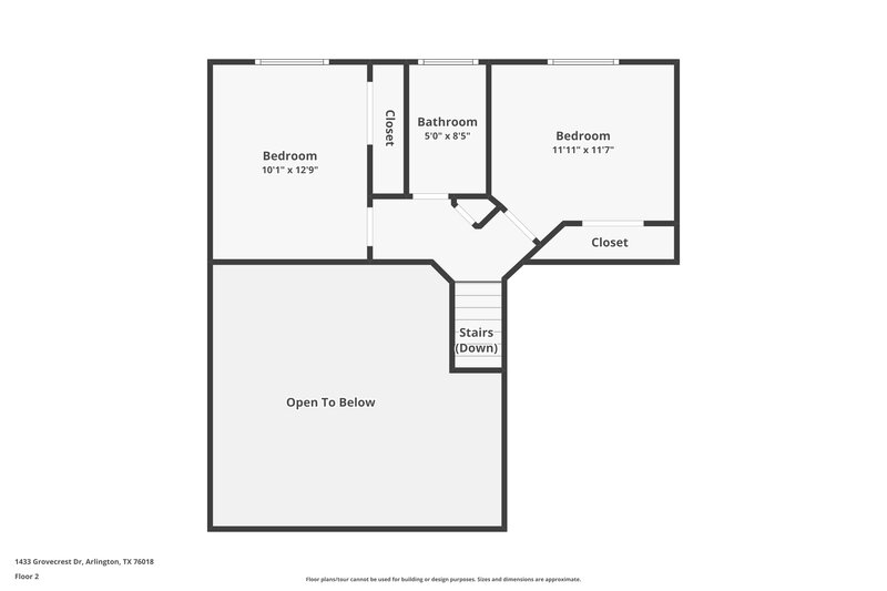 2,090/Mo, 1433 Grovecrest Dr Arlington, TX 76018 Floorplan View 2