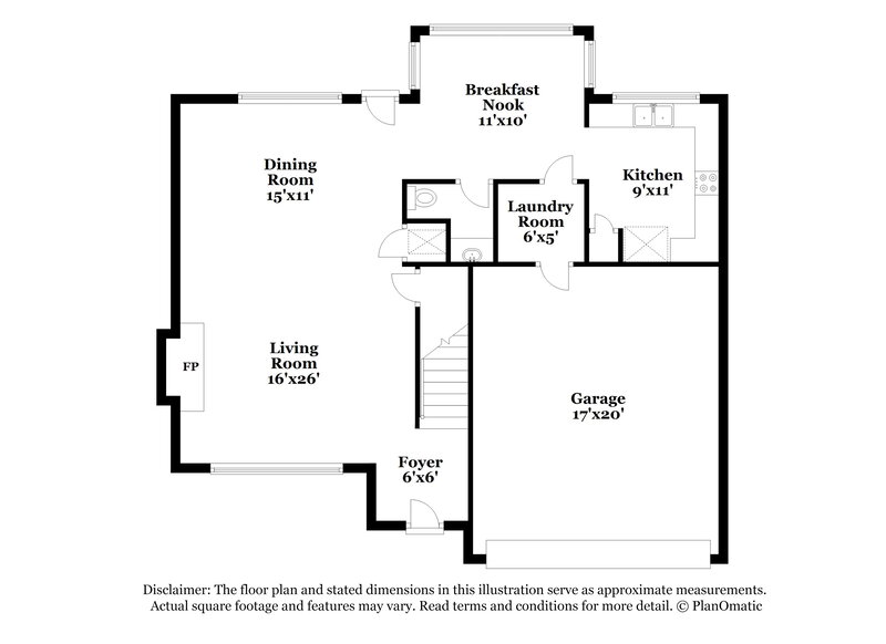 1,935/Mo, 4816 Hollow Tree Dr Arlington, TX 76018 Floor Plan View