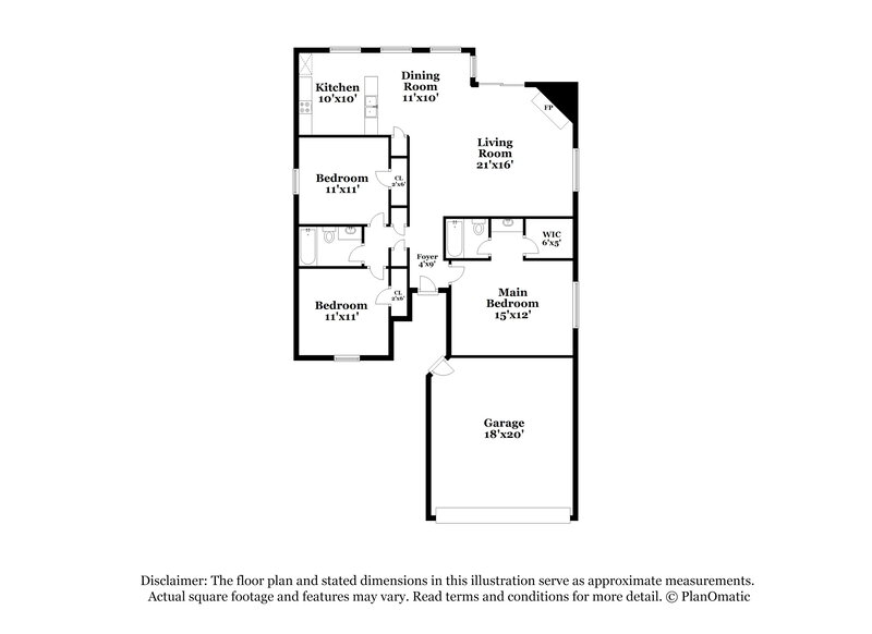 1,955/Mo, 221 Myrtle Dr Arlington, TX 76018 Floor Plan View