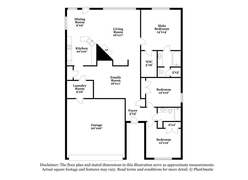 2,475/Mo, 1414 Cowtown Dr Mansfield, TX 76063 Floor Plan View