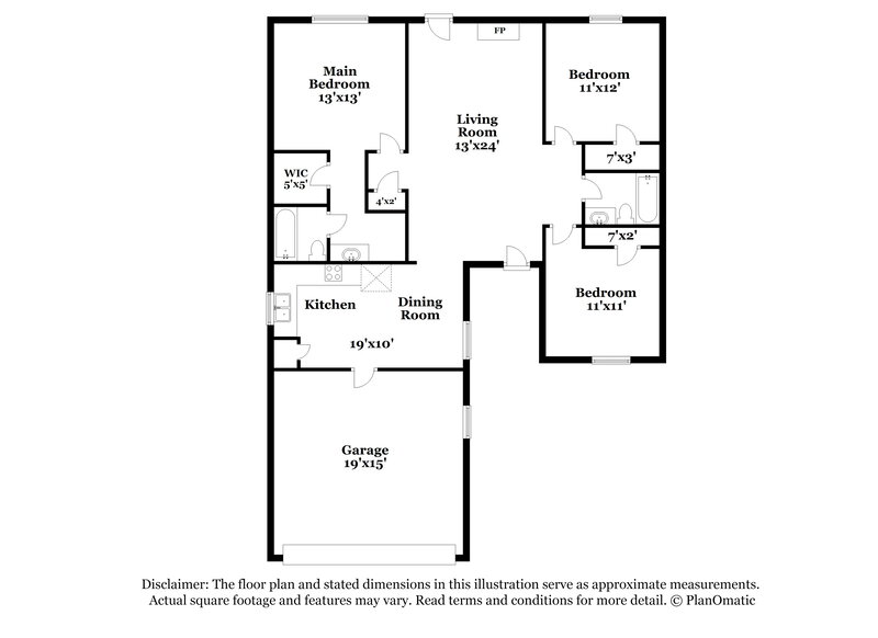 1,715/Mo, 224 N Bugle Dr Fort Worth, TX 76108 Floor Plan View