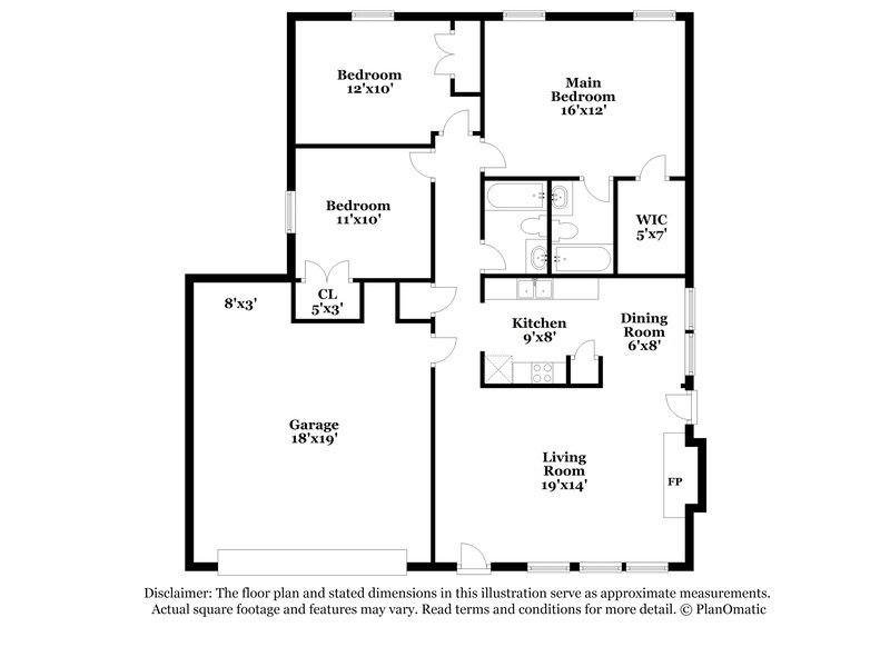 1,765/Mo, 2605 Trabuco Canyon Rd Fort Worth, TX 76108 Floorplan View