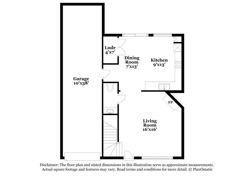 1,910/Mo, 8012 Whitney Ln Fort Worth, TX 76120 Floor Plan View