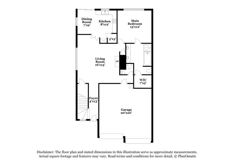 2,395/Mo, 7404 Arbor Park Dr Fort Worth, TX 76120 Floor Plan View