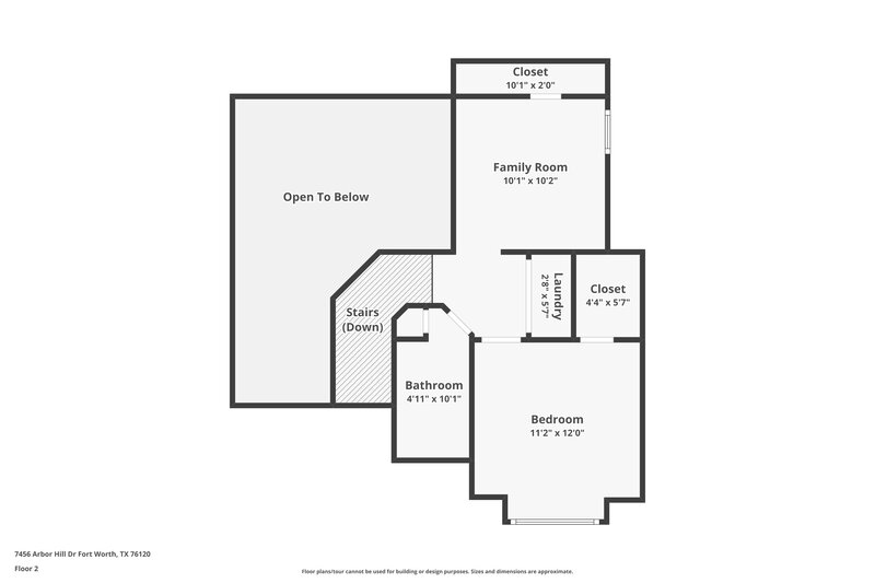 2,085/Mo, 7456 Arbor Hill Dr Fort Worth, TX 76120 Floor Plan View
