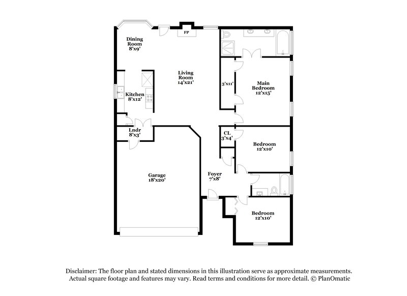 2,050/Mo, 705 Cross Ridge Circle N Fort Worth, TX 76120 Floorplan View