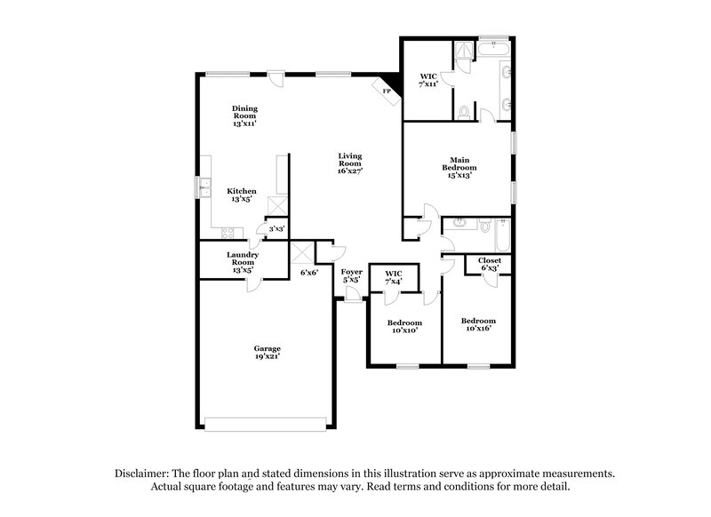 1,955/Mo, 4008 Cypress Gardens Dr Fort Worth, TX 76123 Floor Plan View