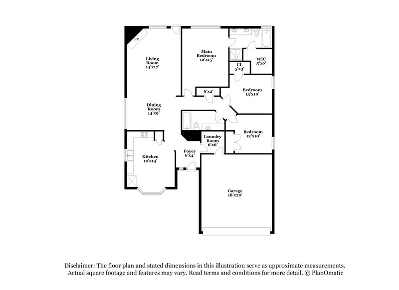 1,700/Mo, 4163 Cypress Gardens Ct Fort Worth, TX 76123 Floor Plan View