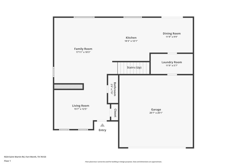 2,619/Mo, 9224 St Martin Rd Fort Worth, TX 76123 Floor Plan View