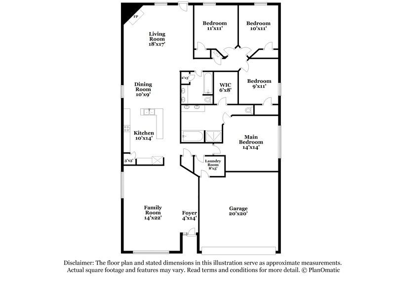 2,205/Mo, 2528 Tar Heel Dr Fort Worth, TX 76123 Floorplan View