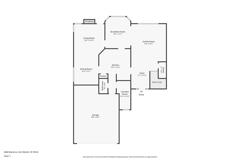 2,495/Mo, 8204 Marie Ln Fort Worth, TX 76123 Floor Plan View