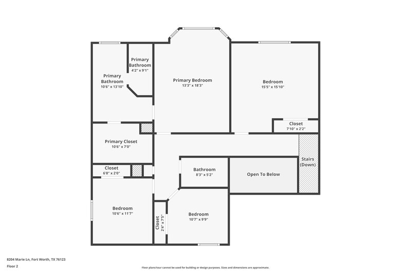 2,495/Mo, 8204 Marie Ln Fort Worth, TX 76123 Floor Plan View 2