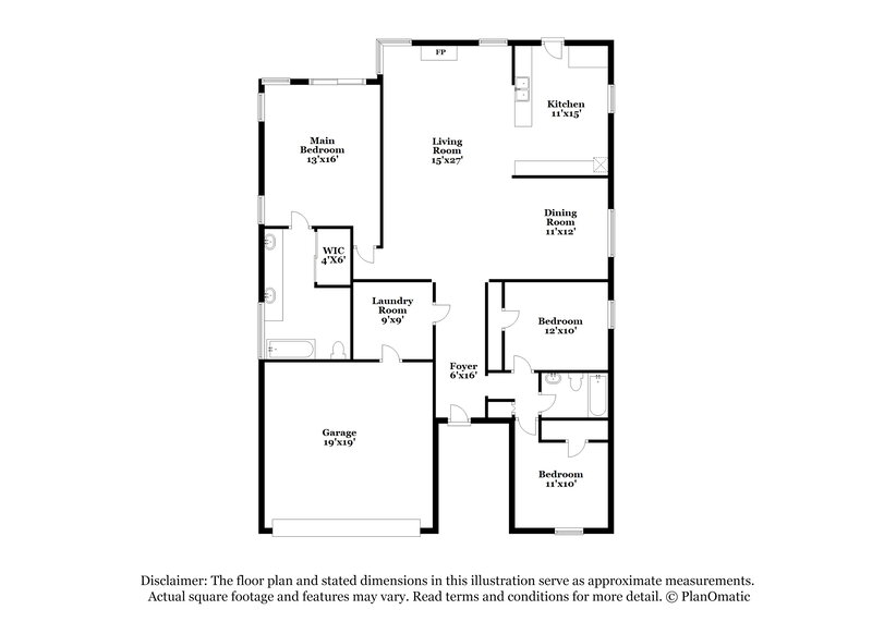 1,960/Mo, 2733 Forest Creek Dr Fort Worth, TX 76123 Floorplan View