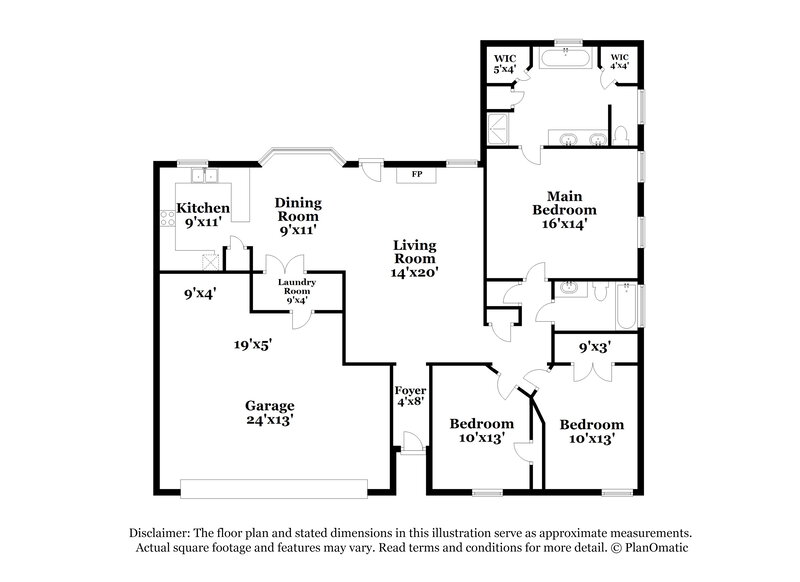 2,190/Mo, 829 Minuteman Dr Blue Mound, TX 76131 Floorplan View