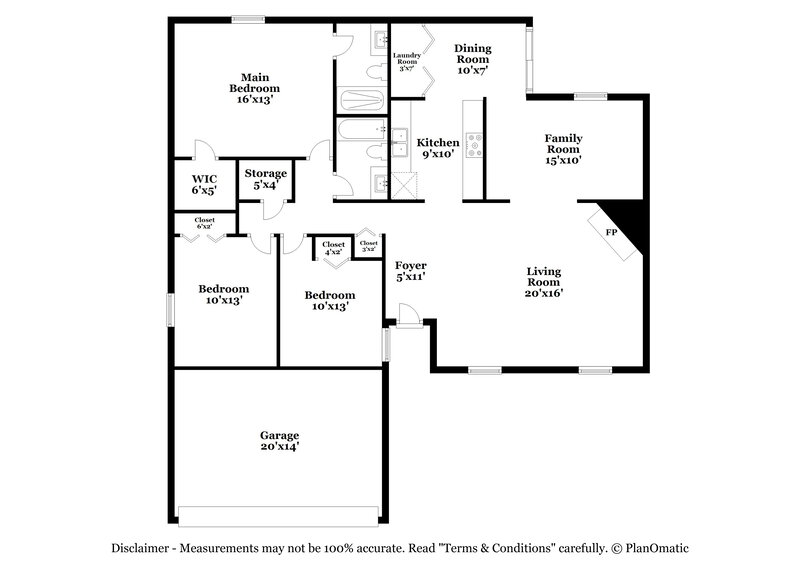 2,100/Mo, 4228 Yellowleaf Dr Fort Worth, TX 76133 Floor Plan View