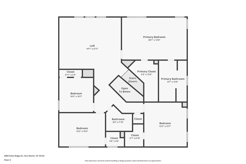 3,340/Mo, 4909 Palm Ridge Dr Fort Worth, TX 76133 Floor Plan View 2